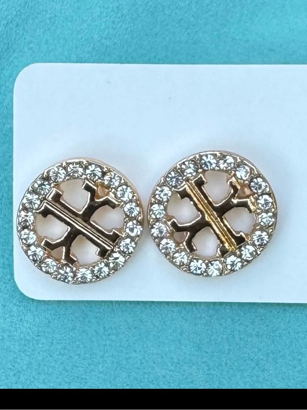 New! Tory Burch-Like Gold Reverse T Earrings OS